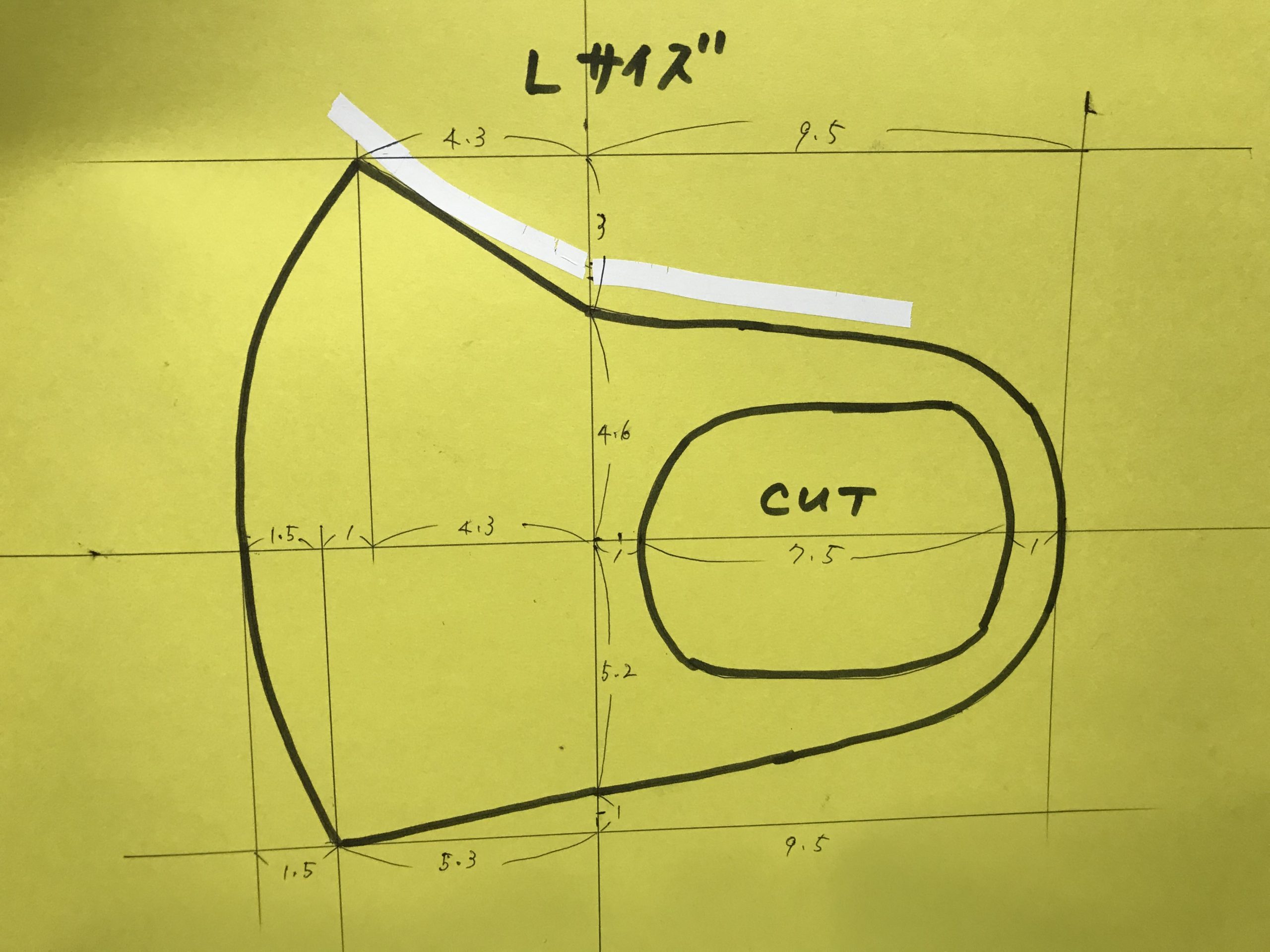 ピッタマスク縫い目